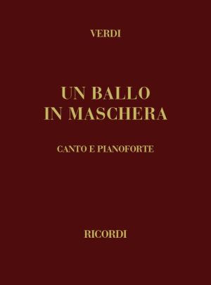 Verdi - Un ballo in maschera vocal score