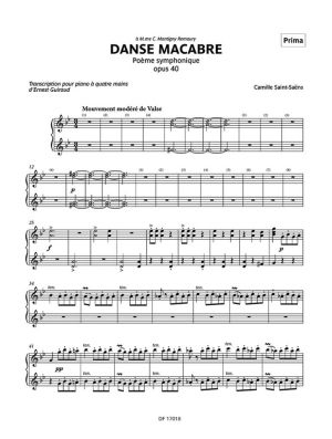 Camille Saint-Saëns Danse Macabre opus 40