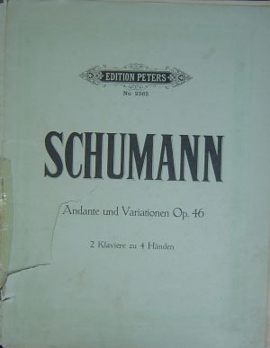 Schumann Andante und Variationen op.46 for 2 pianos