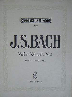 Bach Violin Koncert Nr.1 a moll