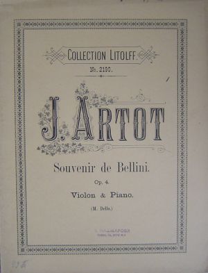 Artot - Souvenir de Berlin op.4