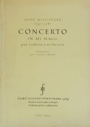 Myslivecek-Concert in E dur