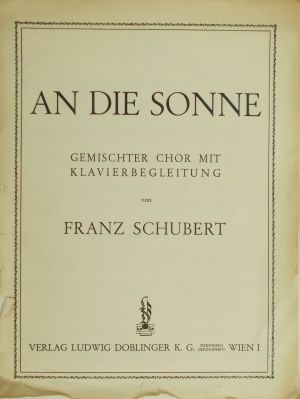 Schubert - An die Sonne gemischter chor