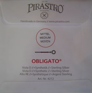 Pirastro Obligato синтетична струна за виола - единична - D