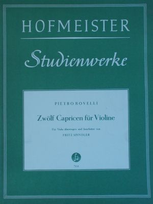 Pietro Rovelli - 12 Caprices for violin