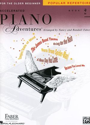 Началнa школa  за пиано за начинаещи възрастни популярен репертоар Book 2