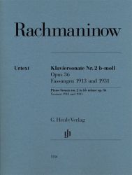 Rachmaninoff Piano Sonata no. 2 b flat minor op. 36, Versions 1913 and 1931
