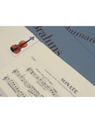 Magnetic bookmark violin 2er