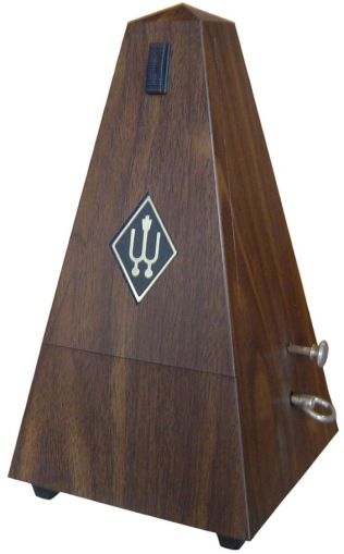 Wittner Metronomes Model Maelzel  No. 855 131 walnut grain with bell