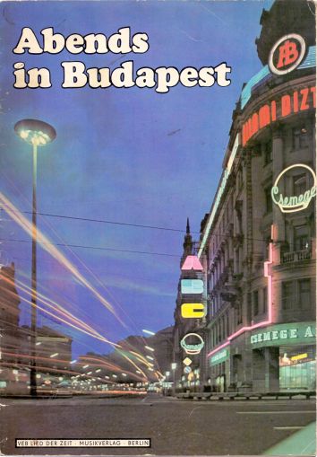 Abends in Budapest Popular Hungarian songs for voice and piano