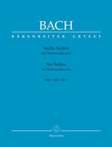 Бах - Шест сюити за виолончело соло BWV 1007- 1012 Urtext edition