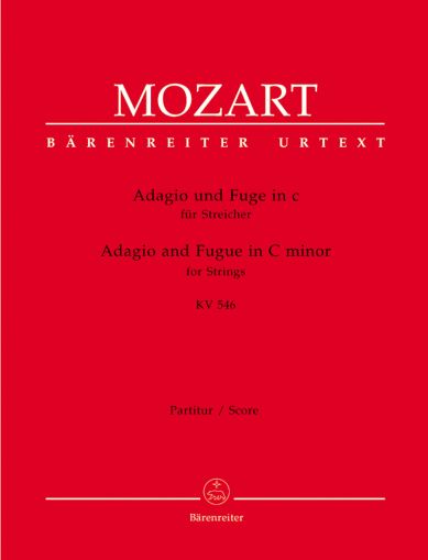 Mozart - Adagio and Fugue in C minor  KV546 for strings score
