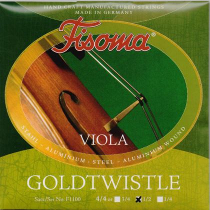 Fisoma Goldtwistle strings for Violа size 1/2