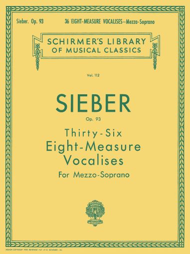 Sieber - Thirty six vocalises op.93