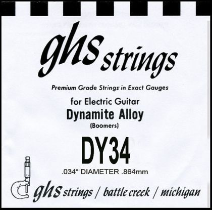 GHS 5-th string for electric guitar - 0.34"