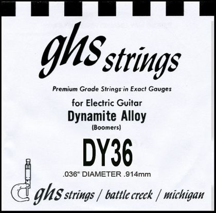 GHS 5-th string for electric guitar - 0.36"