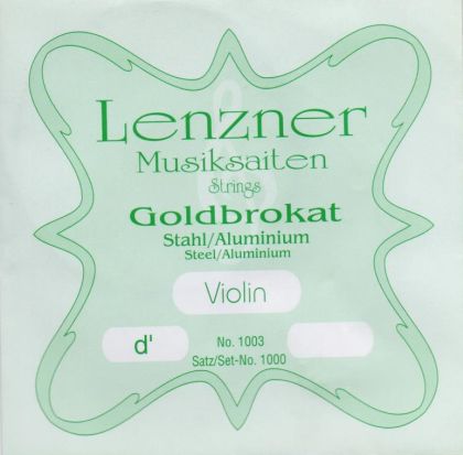 Lenzner Goldbrokat D string for Violin 