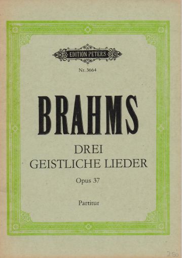 Брамс - Три духовни песни оп.37