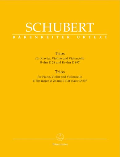 Schubert - Trios for piano,violin and cello in B-flat major D28 and E flat major D897