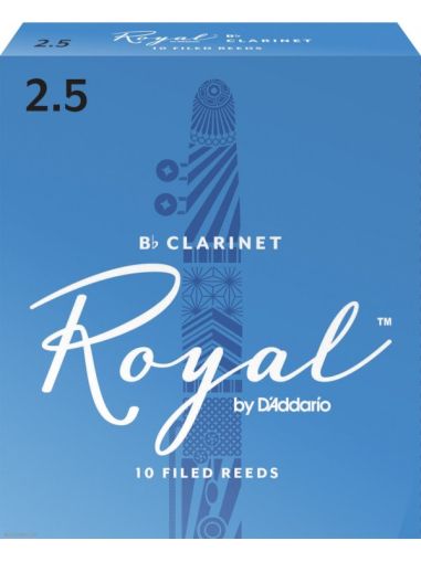 Rico Royal Clarinet reeds size 2 1/2- box