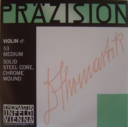 Thomastik Precision Violin D Solid Steel Core/Chrome Wound