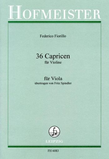 Federigo Fiorillo  - 36 Capricen for viola