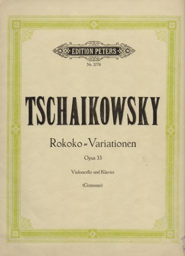 Tchaikovsky - Rokoko variations for cello op. 33
