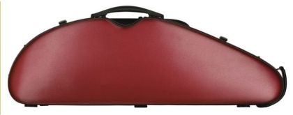 Violin case half-moon red matt