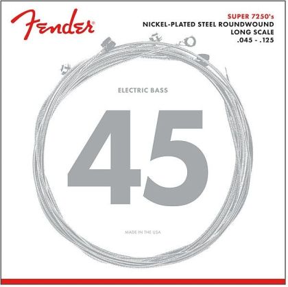 Fender Bass Strings 7250 Nickel plated steel roundwound 045 - 125