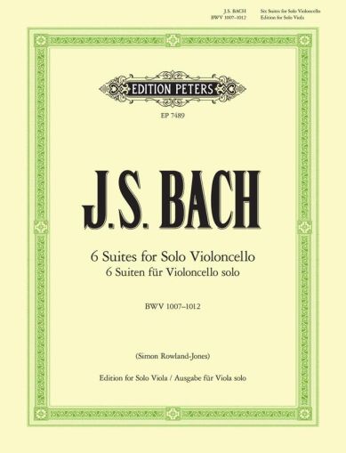 J.S.Bach Six suites for viola  BWV 1007-1012