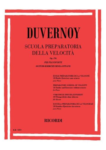 Duvernoy - Scuola Preparatoria Della Velocità Op. 276