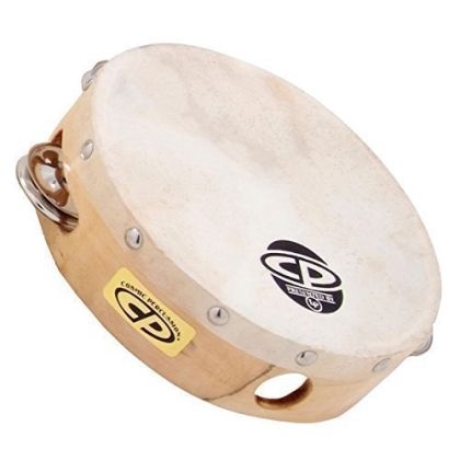 LATIN PERCUSSION TAMBOURINE CP WOOD with head CP378