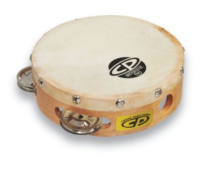 Latin Percussion Tambourine CP Wood with head CP376