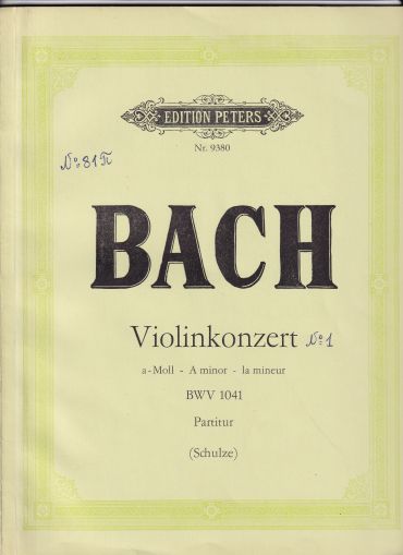 Bach - Violinkonzert a moll BWV 1041