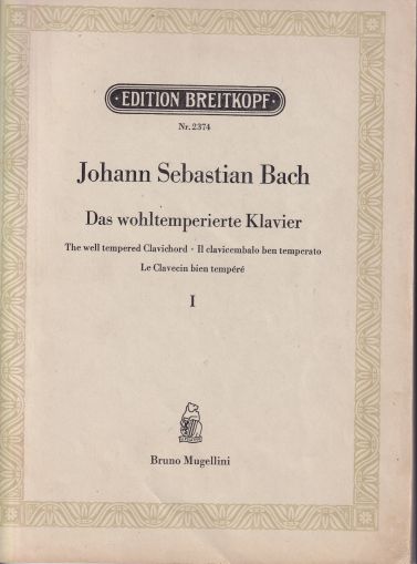 Bach - The Well-Tempered Clavier Band I ( second hand )