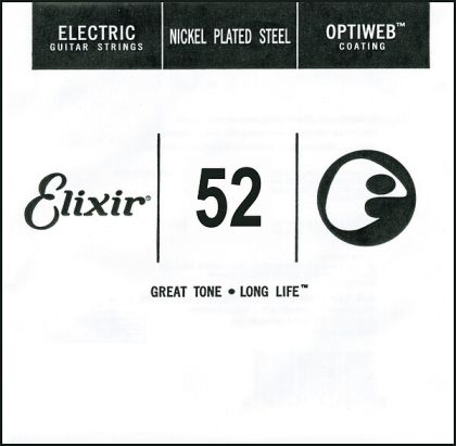 Elixir Single String for Electric guitar with Original Optiweb ultra thin coating 052