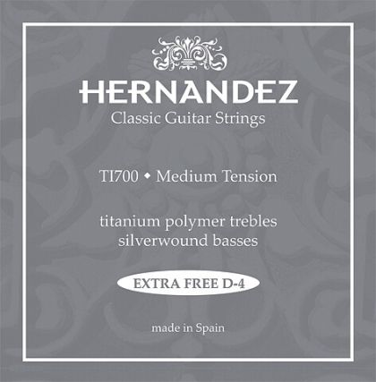 Hernandez струни за класичека китара TI700 medium  tension - титаниум