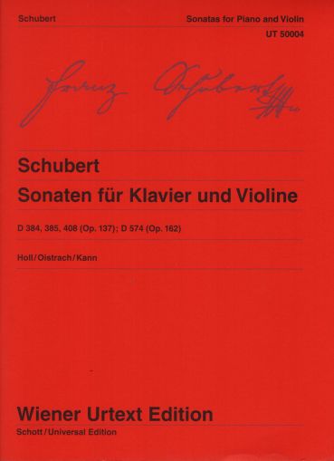 Franz Schubert  SONATAS FOR VIOLIN & PIANO