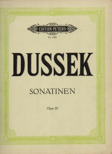 Dussek Sonatinen op.20 ( second hand )