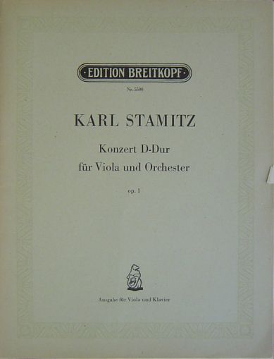Stamitz Konzert for Viola D dur