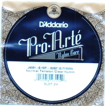 D'addario E-1st single string normal tension