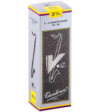 Vandoren V12 Bass Clarinet Reeds size 3 1/2 - box