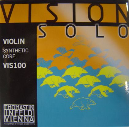 Thomastik Vision solo synthetic core violin set
