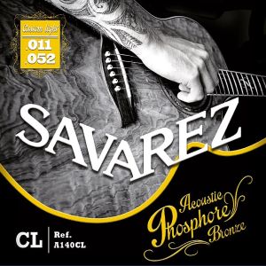 струни Savarez A140CL 11-52 за акустична китара phosphore bronze