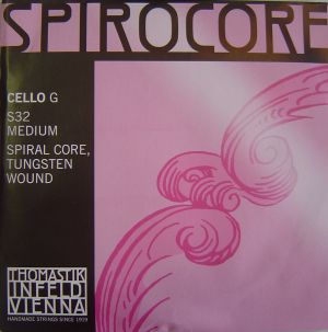 Thomastik Spirocore Spiral core Tungsten wound  single string for Cello - G
