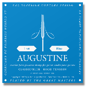 AUGUSTINE CLASSIC-BLUE HIGH TENSION CLASSICAL GUITAR STRINGS