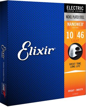 Elixir струни за електрическа китара с Original Nanoweb ultra thin coating 010-046
