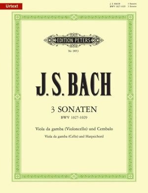 Bach - Three Sonatas for viola da gamba(violoncello) and harpsichord BWV 1027 - 1029