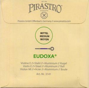 Pirastro Eudoxa ми ( E ) единична струна за цигулка Aluminium/Steel с топче