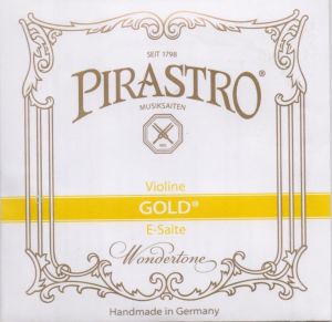 Pirastro Gold Steel единична струна за цигулка - Е с топче